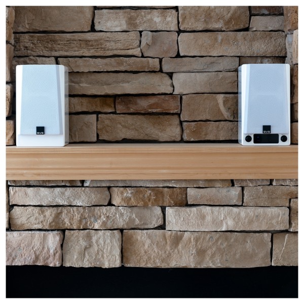 SVS Prime Wireless Pro Speaker (Pair), White Gloss - lifestyle