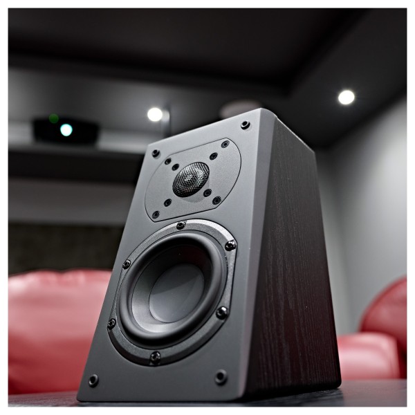 SVS Prime Elevation Speakers Black Ash - cinema room lifestyle