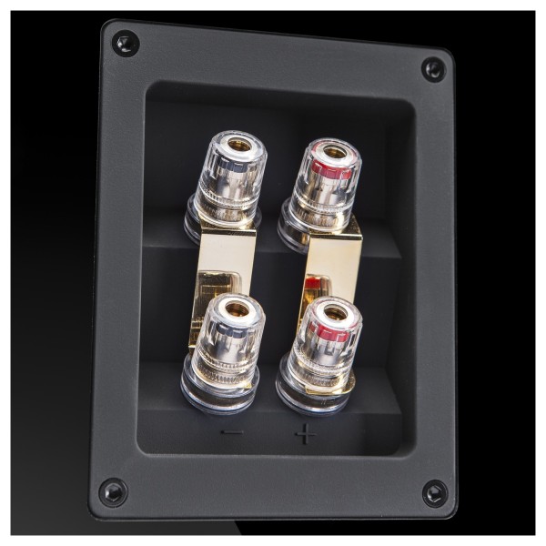 SVS Ultra Centre Speaker (Single), Black Gloss - Terminals up close