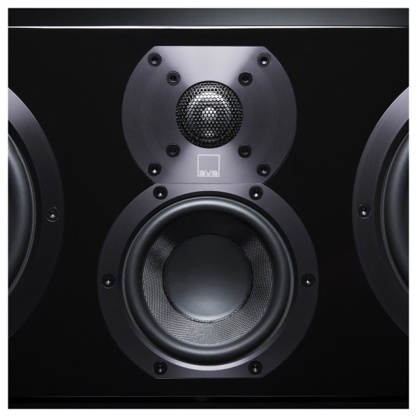 SVS Ultra Centre Speaker (Single), Black Gloss - Detail image, centre mid driver and tweeter