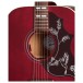 Gibson Hummingbird Special, Satin Wine Red - soundhole