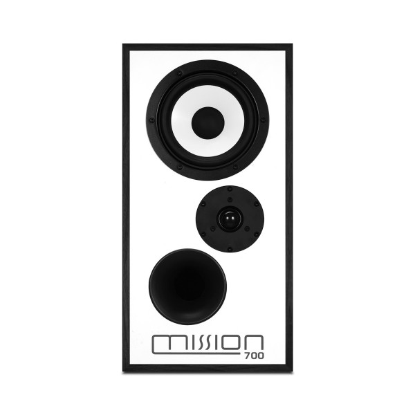 Mission 700 Standmount Speakers & Matching Stands- blk front on 