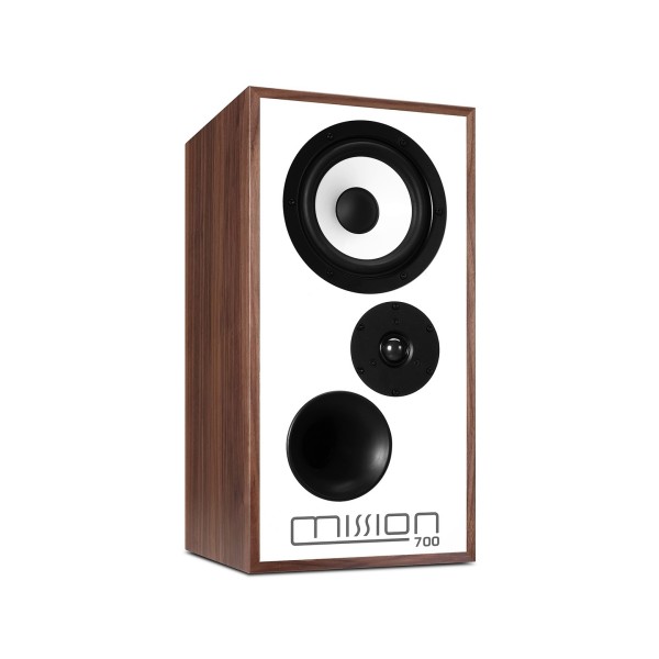 Mission 700 Standmount Speakers & Matching Stands 0- walnut right turn 