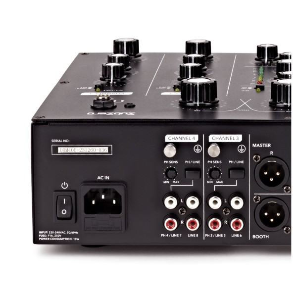 SubZero 4 Channel Rotary DJ Mixer at Gear4music