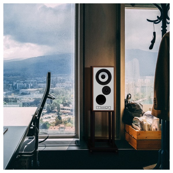 Mission 700 Standmount Speakers & Matching Stands - lifestlye 3