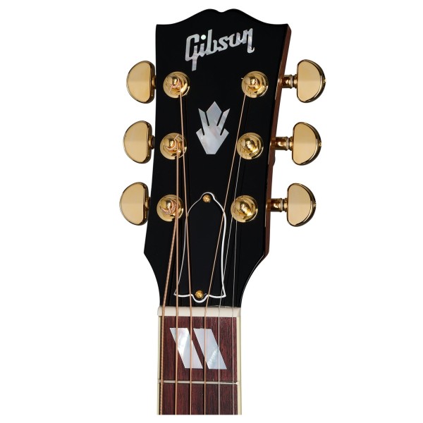 Gibson Hummingbird Standard Rosewood, Rosewood Burst - headstock 