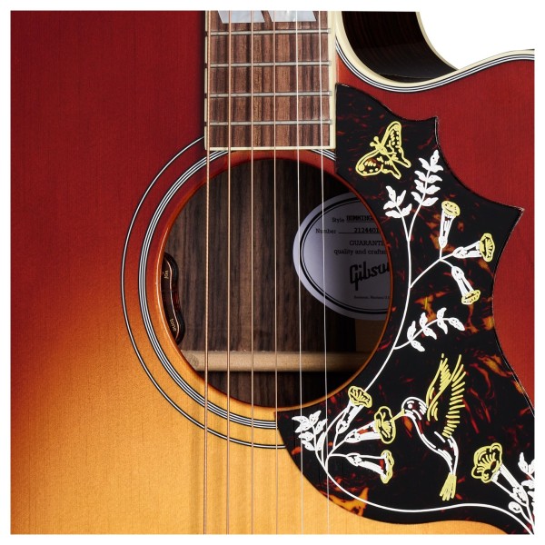 Gibson Hummingbird Standard Rosewood EC, Rosewood Burst - soundhole