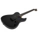 Spira Guitars T-400 MBK, Satin Black - Full, Angled