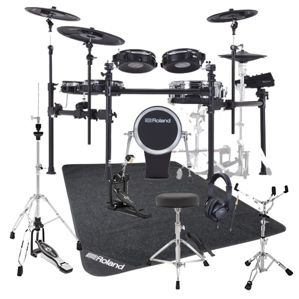 Roland TD713 V-Drums Electronic Drum Kit Bundle