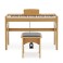 Keynote Junior Digital Piano & Stool by Gear4music, Light Oak
