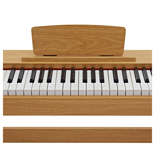 Keynote Junior Digital Piano & Stool by Gear4music, Light Oak