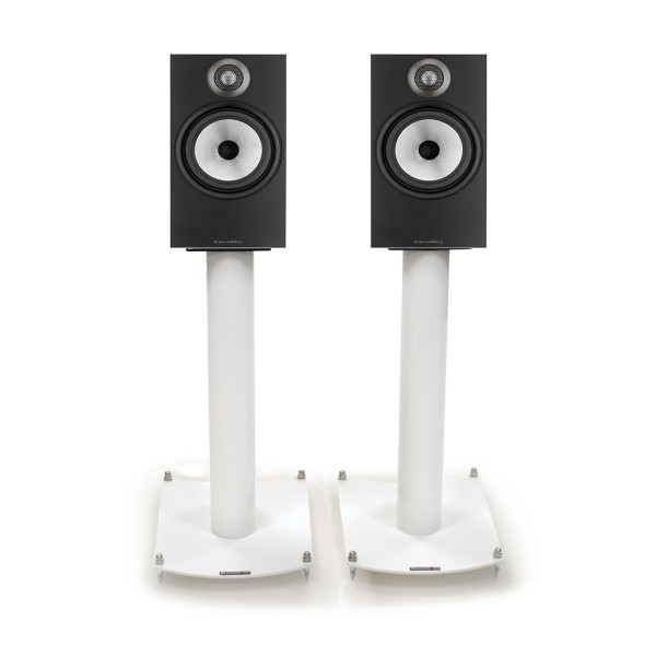 Atacama NeXXus 500 Hi-Fi Audio Speaker Stands (pair), Diamond White - pair with demo speakers 