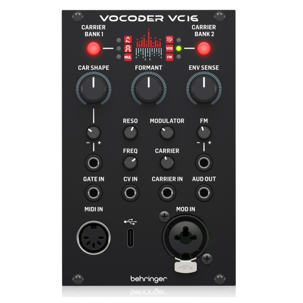 Behringer VOCODER VC16 16-Band Vocoder Module- Top