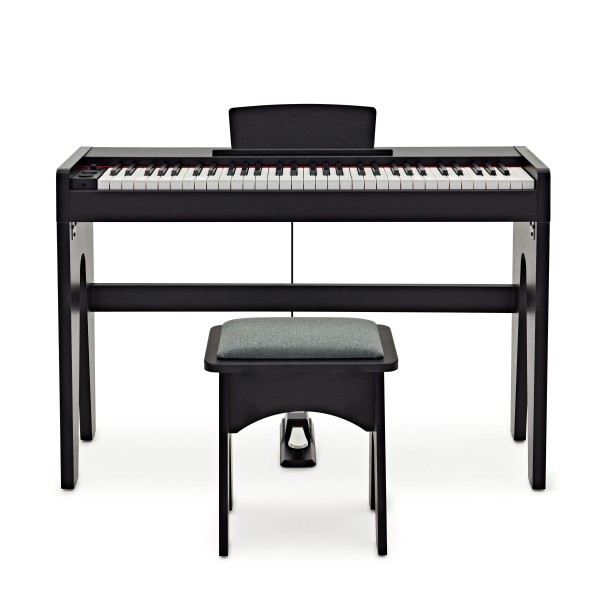 Keynote Junior Digital Piano & Stool by Gear4music, Matte Black