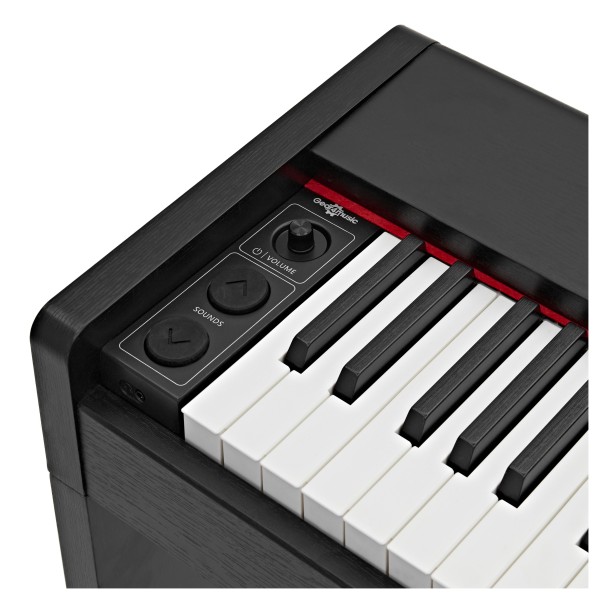 Keynote Junior Digital Piano & Stool by Gear4music, Matte Black
