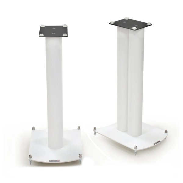 Atacama NeXXus 600 Pro Studio Speaker Stands (pair), Diamond White - main turn img 