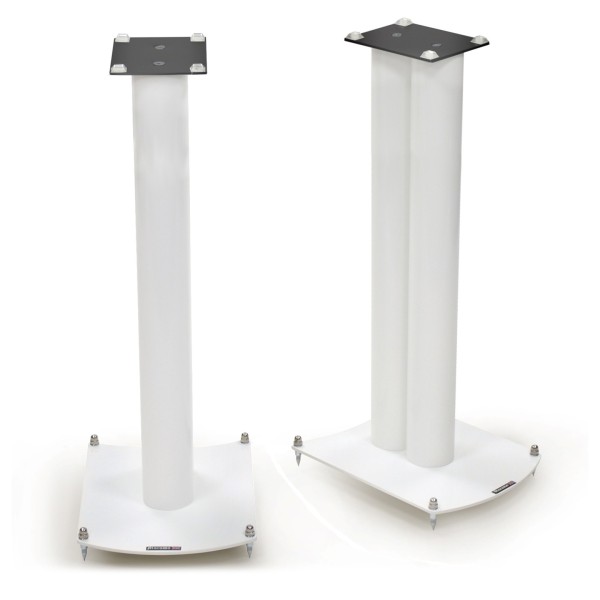Atacama NeXXus 700 Pro Studio Speaker Stands (Pair), Diamond White - outard turn s