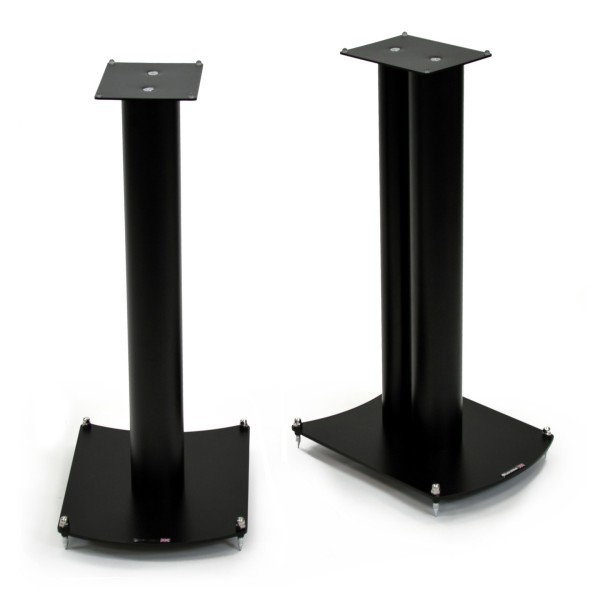 Atacama NeXXus 600 Hi-Fi Audio Speaker Stands (Pair), Satin Black - Angled