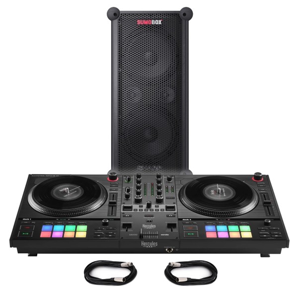 Hercules DJ Control Inpulse T7 with Sharp SumoBox CP-LS100 Portable Speaker - Bundle