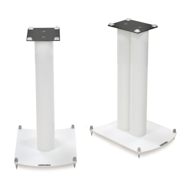 Atacama NeXXus 500 Pro Studio Speaker Stands (Pair), Diamond White - Angled