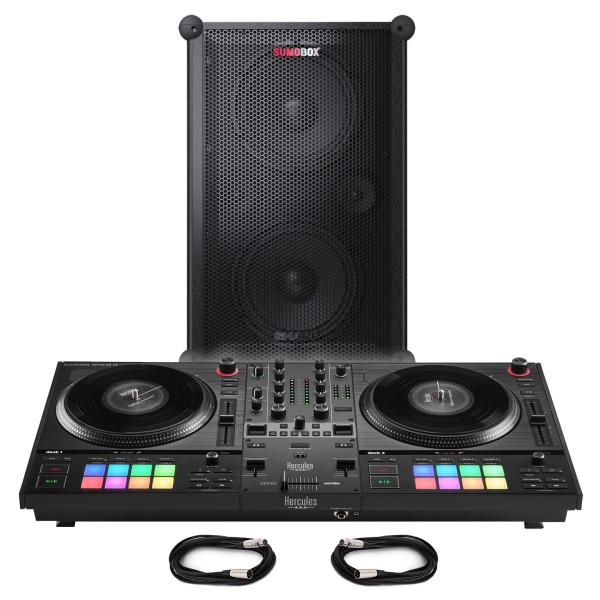 Hercules DJ Control Inpulse T7 with Sharp SumoBox CP-LS100 Portable Speaker - Bundle