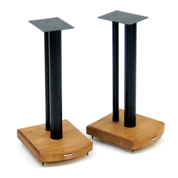 Atacama Moseco 5 Speaker Stands (Pair), Natural Bamboo / Satin Black - Angled view
