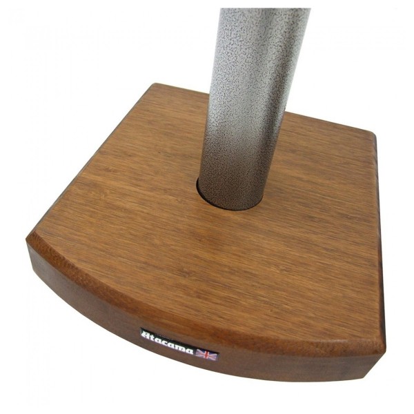 Atacama Moseco 5 Speaker Stands (Pair), Dark Bamboo / Satin Black - Base plate