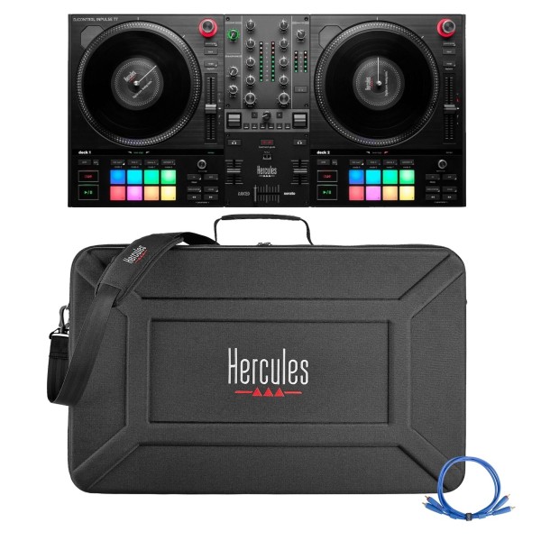 Hercules DJ Control Inpulse T7 with Premium Transport Bag - Bundle