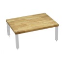 Atacama Apollo Hi-Fi Storm 6 Shelf 300mm Module, Glacier White/Natural Oak