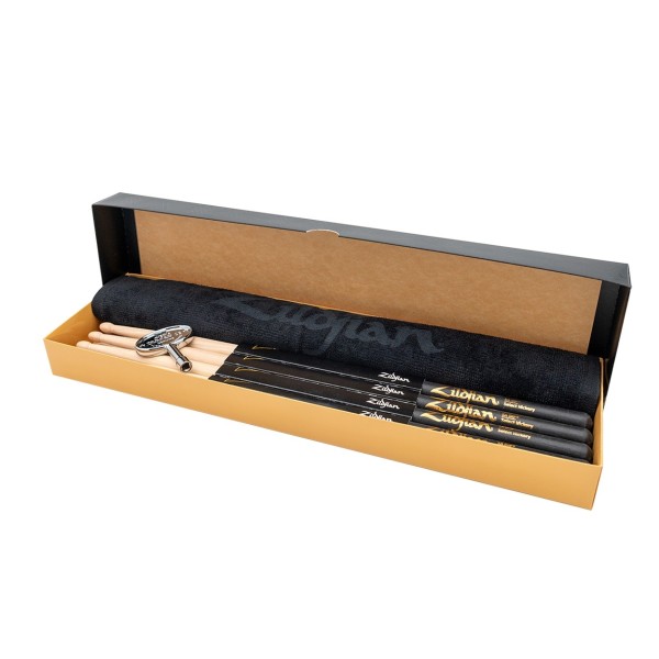 Zildjian Limited Edition 5A Dip 4pk Drumsticks With Free Towel & Drum Key