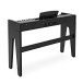 Keynote Junior Digital Piano & Stool by Gear4music, Matte Black