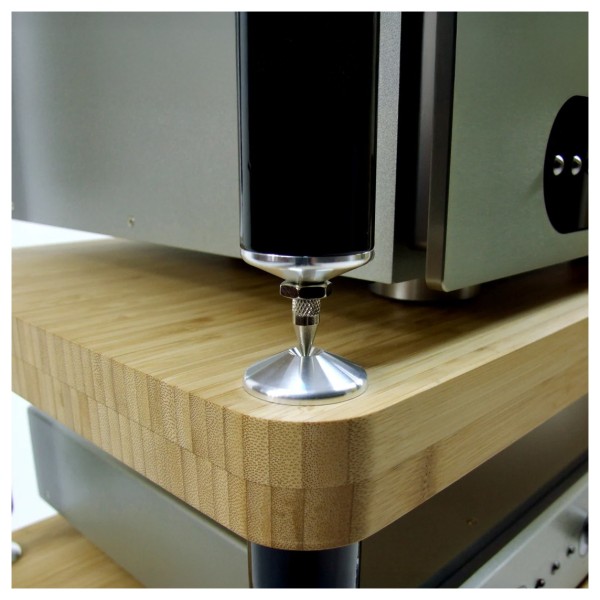Atacama Evoque Eco 60/40 Hi-Fi Rack Builder - spike in shelf cup support primaire gear 
