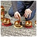 Gear4music Life Seven Piece Hammered Brass Singing Bowl Set