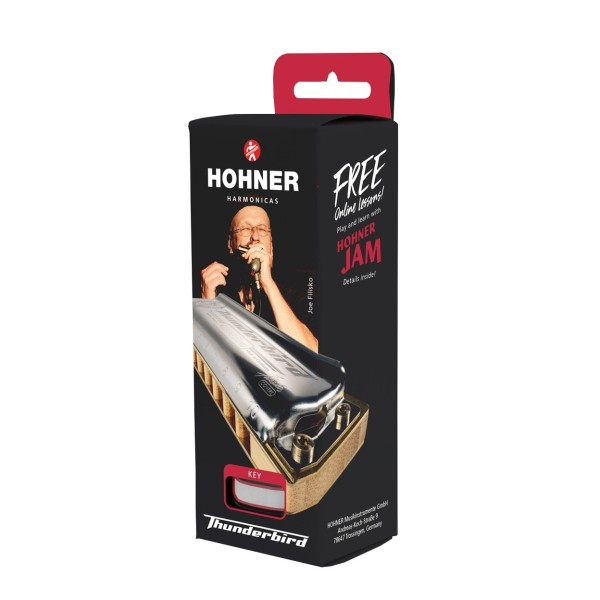 Hohner Marine Band Thunderbird Harmonica, Low F- Box