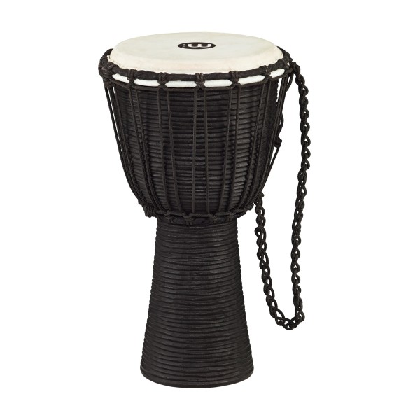 Meinl HDJ3-S Headliner Rope Tuned Wood Djembe, Black River, Small