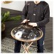 Gear4music Life Handpan 12 Notes D Kurd, Black Gold