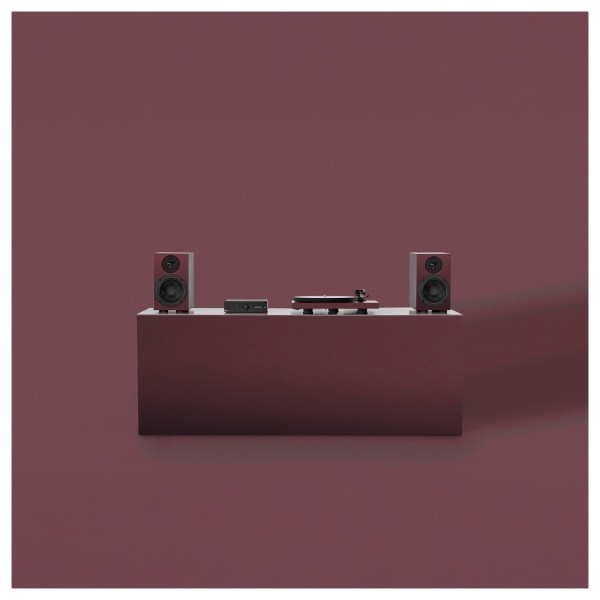 Pro-Ject Colourful Audio System 2, Satin Wine Red - Setup