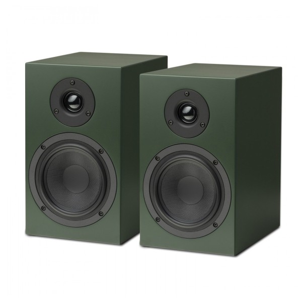 Pro-Ject Speaker Box 5 S2 Bookshelf Speakers (Pair), Satin Green