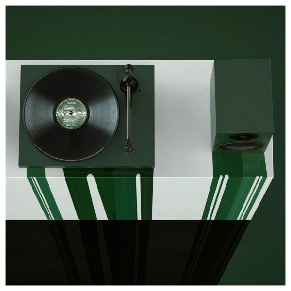 Pro-Ject Speaker Box 5 S2 Bookshelf Speakers (Pair), Satin Green - Beauty image
