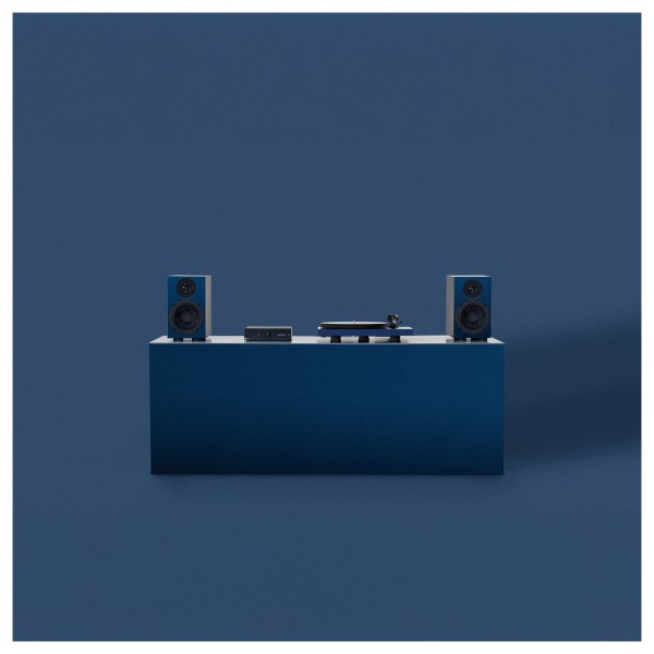Pro-Ject Colourful Audio System 2, Satin Steel Blue - Beauty Image