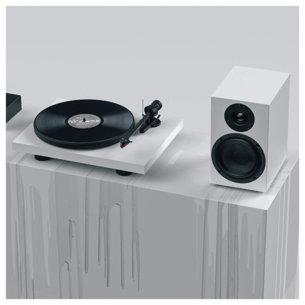 Pro-Ject Speaker Box 5 S2 Bookshelf Speakers (Pair), Satin White - Beauty Image