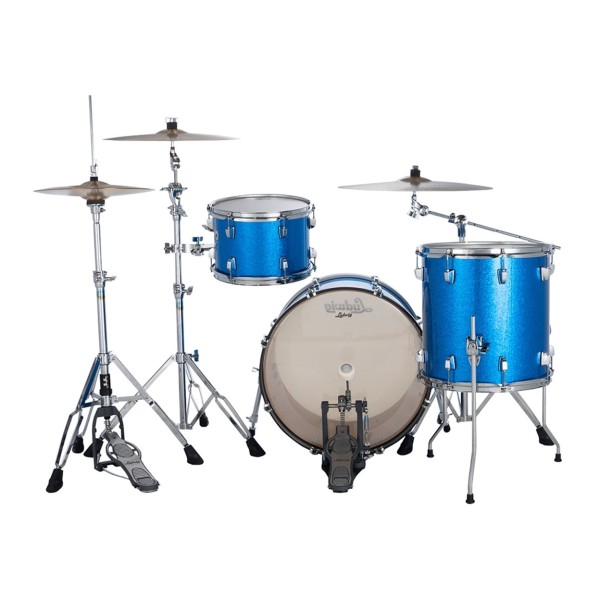 Ludwig Neusonic 20" Downbeat 3pc Shell Pack, Blue Super Sparkle