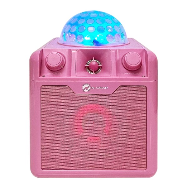 N-Gear Disco Block 410 Portable Karaoke Speaker, Pink