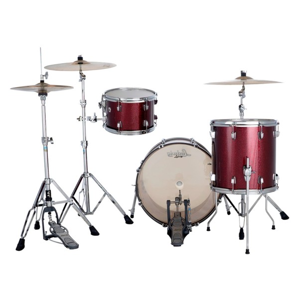 Ludwig Neusonic 20" Downbeat 3pc Shell Pack, Merlot Super Sparkle