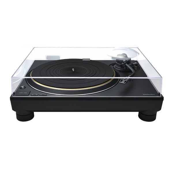 Technics SL-1300G Grand Class Hi-Fi Turntable with Delta-Sigma Drive, blk - dust cover and slip matt