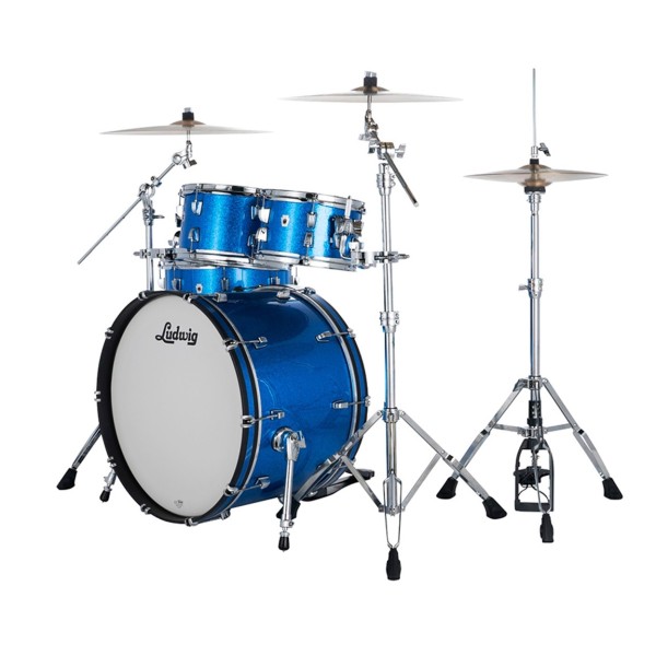 Ludwig Neusonic 22" Rapid MOD2 4pc Shell Pack, Blue Super Sparkle