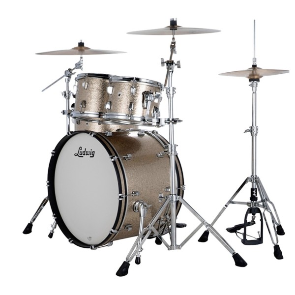 Ludwig Neusonic 22" Mod 2 4pc Shell Pack, Titanium Super Sparkle