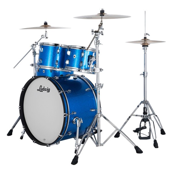 Ludwig Neusonic 22" Mod 2 4pc Shell Pack, Blue Super Sparkle