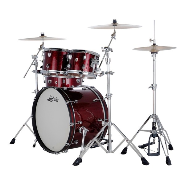 Ludwig Neusonic 22" Mod 2 4pc Shell Pack, Merlot Super Sparkle