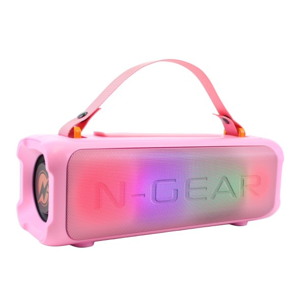 N-Gear Blazooka 703 Portable Bluetooth Karaoke Speaker, Pink